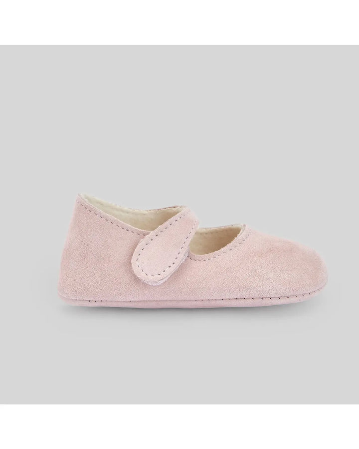 Blue Almonds Ltd Baby Girls Woven Booties Essential in Mist Pink Paz Rodriguez