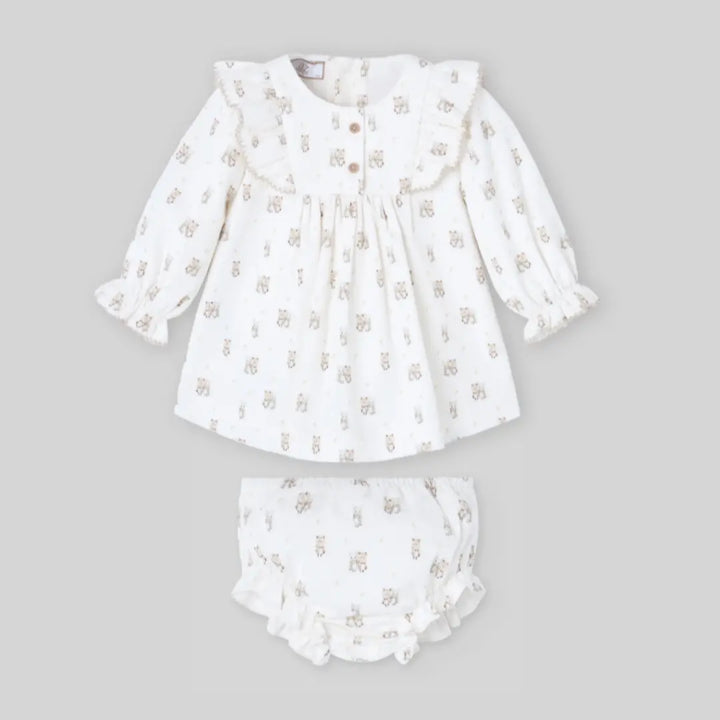 Blue Almonds Ltd Baby Girls Woven Dress Set in Chalk Yellow Paz Rodriguez