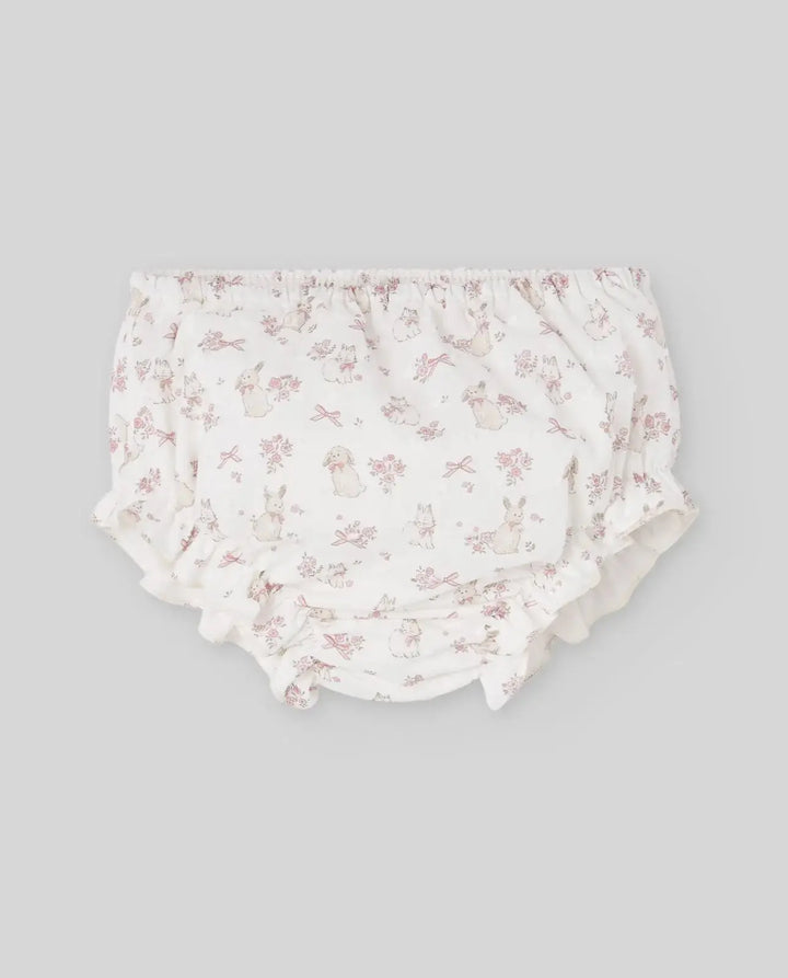 Blue Almonds Ltd Baby Girls Woven Dress & Bloomers Set Val in Powder Pink Paz Rodriguez