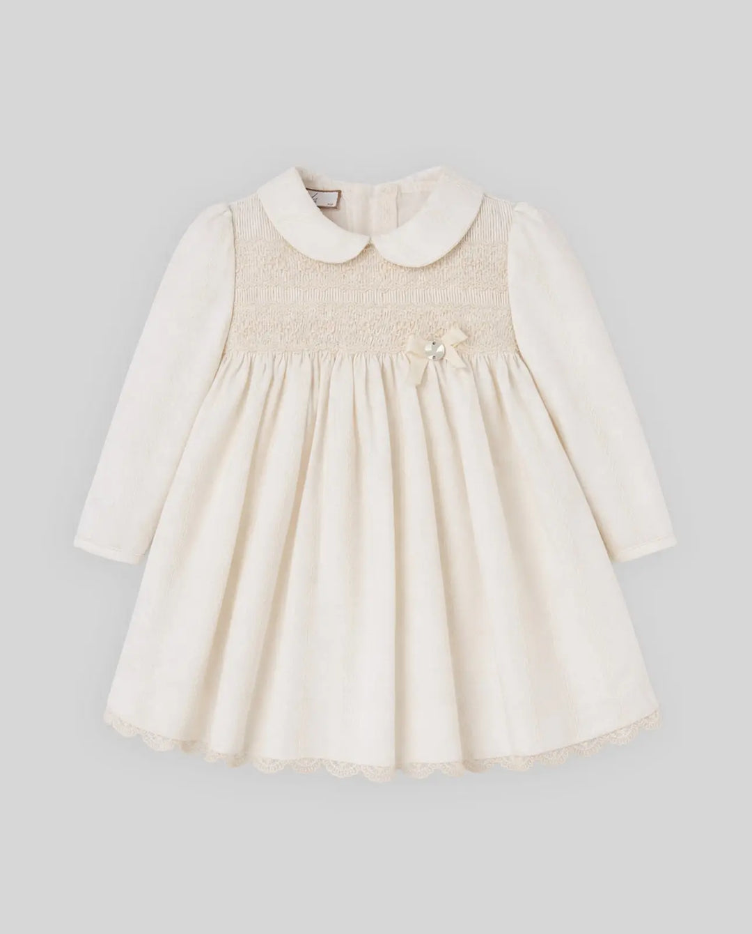 Blue Almonds Ltd Baby Girls Woven Dress & Bloomers Set Lua in Cream Paz Rodriguez