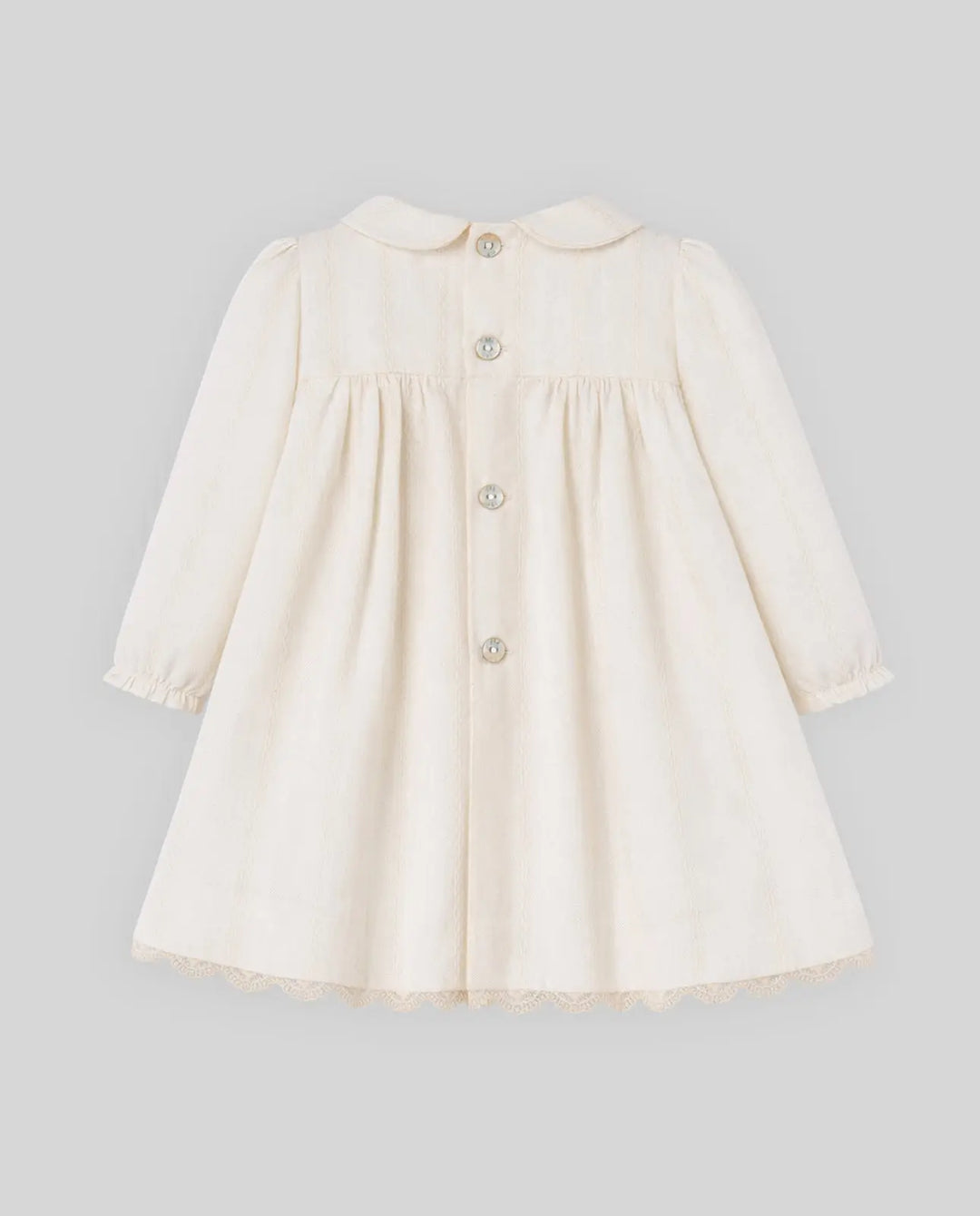 Blue Almonds Ltd Baby Girls Woven Dress & Bloomers Set Lua in Cream Paz Rodriguez