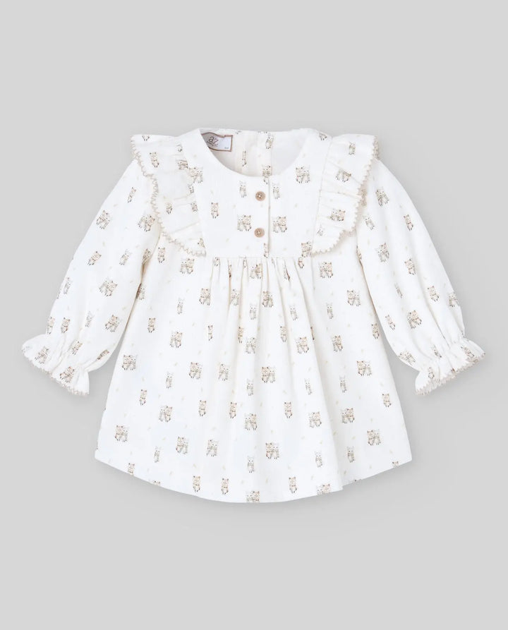 Blue Almonds Ltd Baby Girls Woven Dress & Bloomers Set Mel in Chalk Yellow Paz Rodriguez