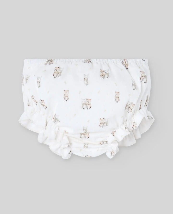 Blue Almonds Ltd Baby Girls Woven Dress & Bloomers Set Mel in Chalk Yellow Paz Rodriguez