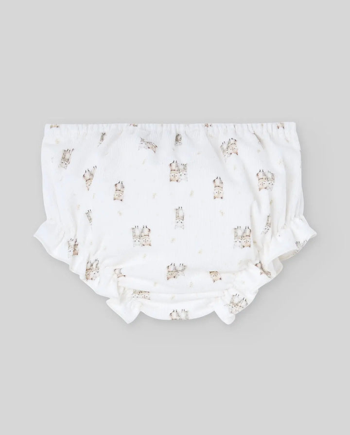 Blue Almonds Ltd Baby Girls Woven Dress & Bloomers Set Mel in Chalk Yellow Paz Rodriguez