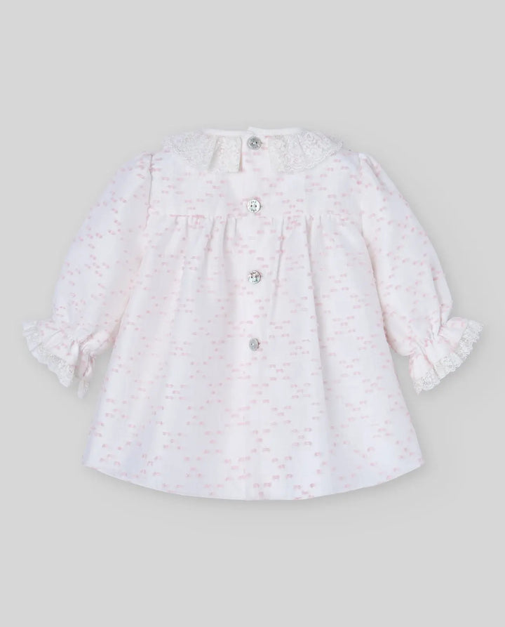 Blue Almonds Ltd Baby Girls Woven Dress & Bloomers Set Nai in Light Pink Paz Rodriguez