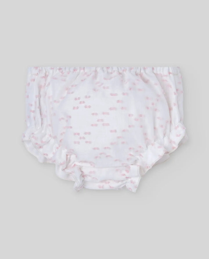 Blue Almonds Ltd Baby Girls Woven Dress & Bloomers Set Nai in Light Pink Paz Rodriguez