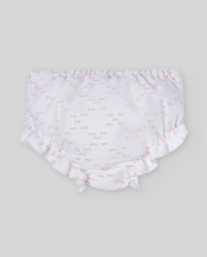 Blue Almonds Ltd Baby Girls Woven Dress & Bloomers Set Nai in Light Pink Paz Rodriguez