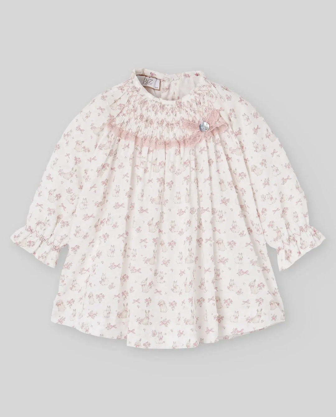 Blue Almonds Ltd Baby Girls Woven Dress & Bloomers Set Val in Powder Pink Paz Rodriguez
