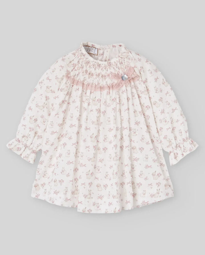 Blue Almonds Ltd Baby Girls Woven Dress & Bloomers Set Val in Powder Pink Paz Rodriguez