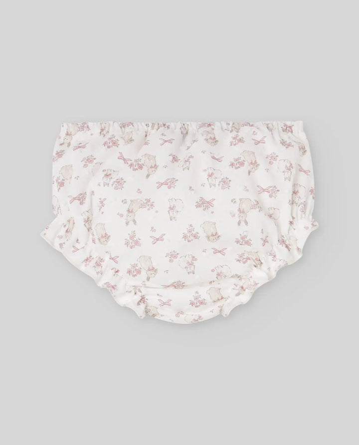 Blue Almonds Ltd Baby Girls Woven Dress & Bloomers Set Val in Powder Pink Paz Rodriguez