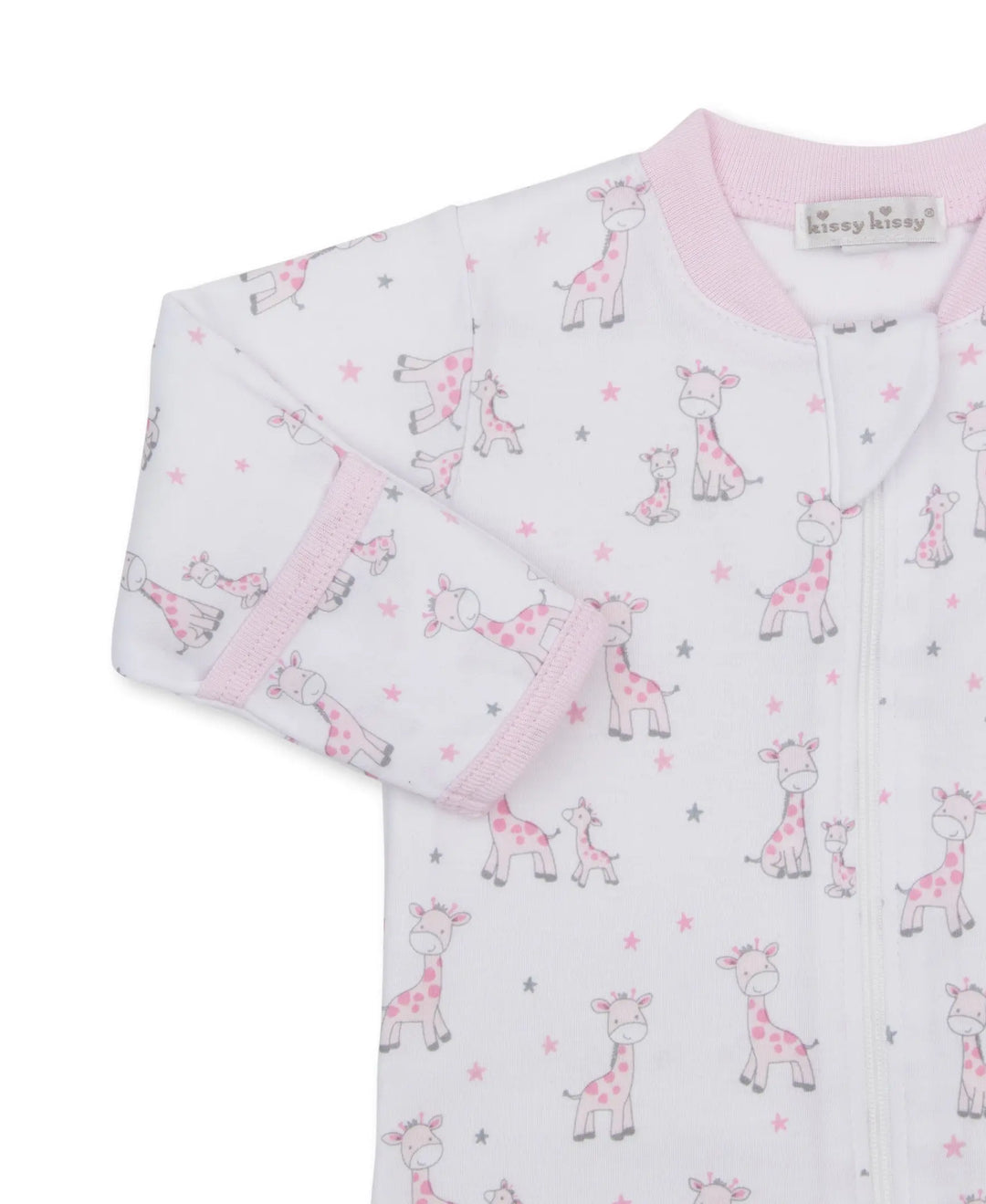 Baby Girls Zip Babygrow - Just Giraffes