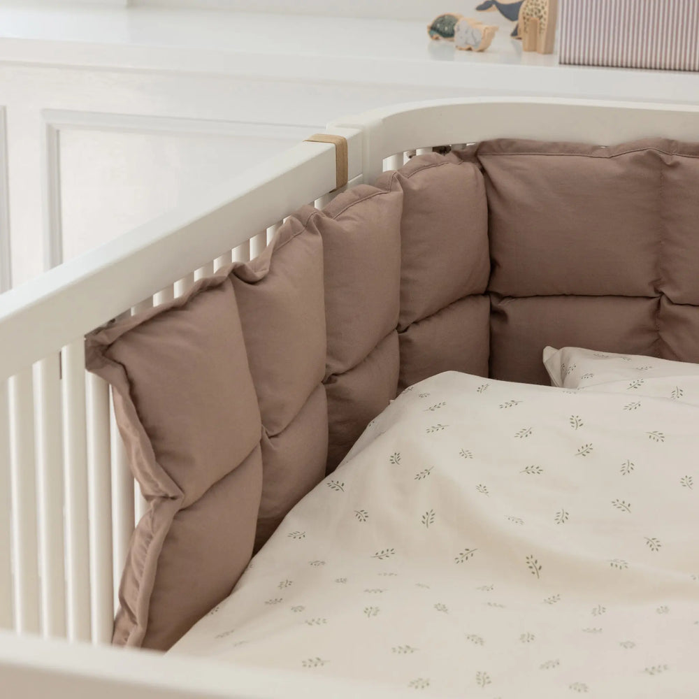 Blue Almonds Ltd Baby Half Bumper - Jetty Beige Sebra
