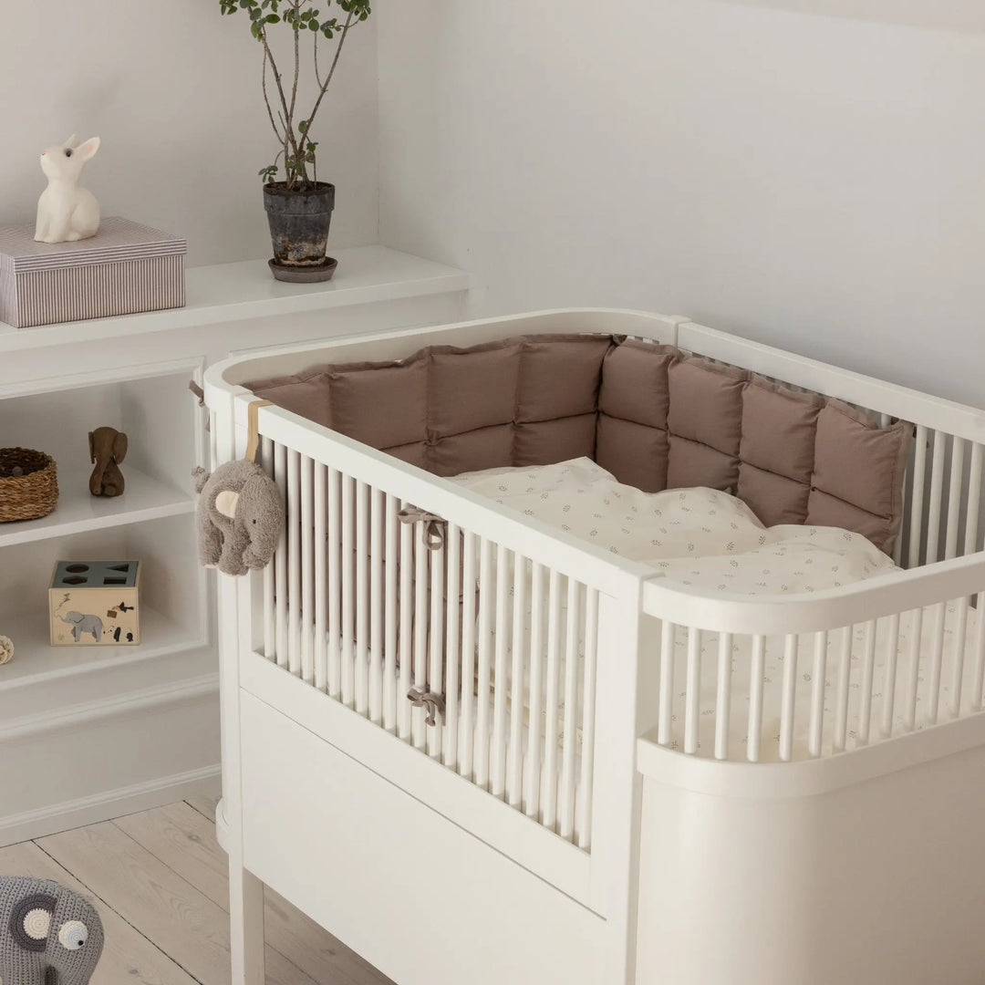 Blue Almonds Ltd Baby Half Bumper - Jetty Beige Sebra
