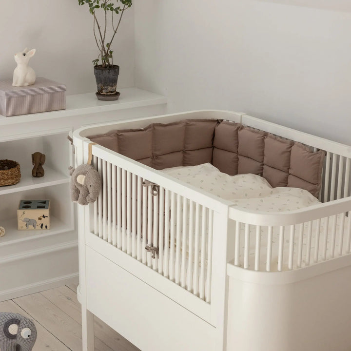 Blue Almonds Ltd Baby Half Bumper - Jetty Beige Sebra