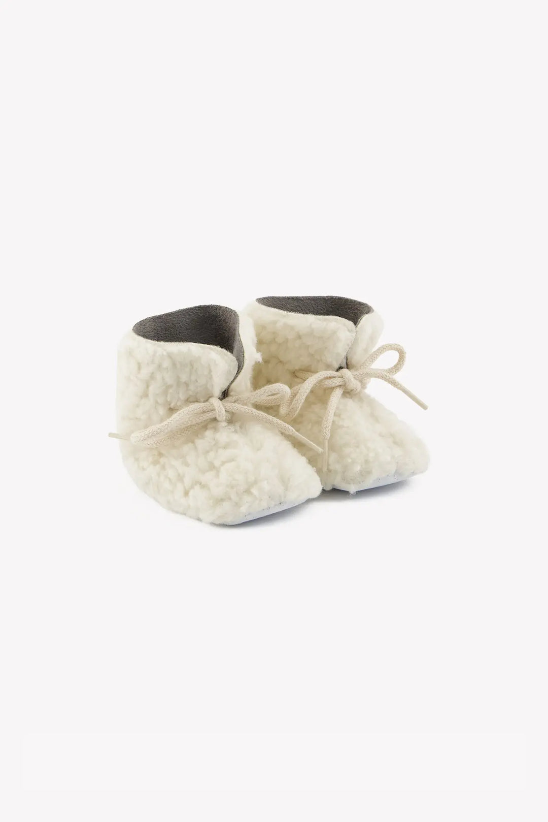 Blue Almonds Ltd Baby Ivory Faux Fur Booties Tartine et Chocolat