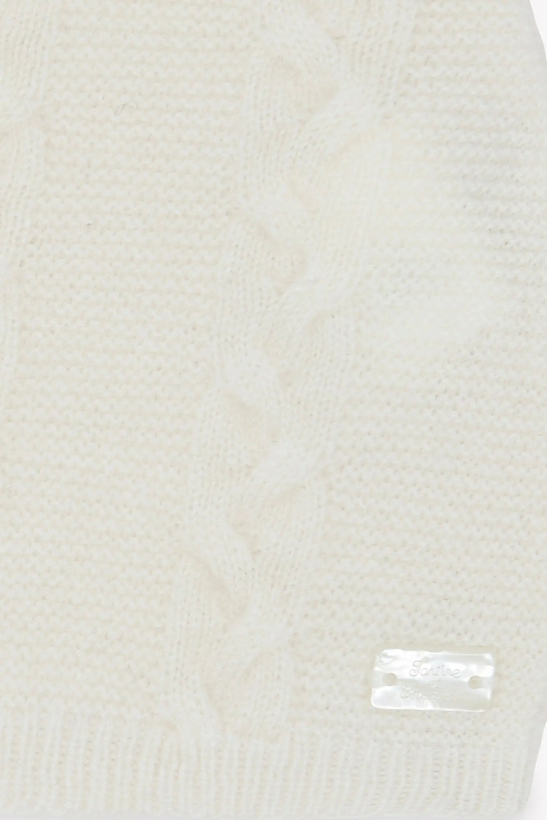 Blue Almonds Ltd Baby Ivory Wool-Cashmere Hat Tartine et Chocolat