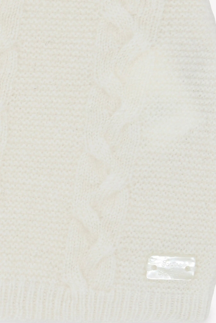 Blue Almonds Ltd Baby Ivory Wool-Cashmere Hat Tartine et Chocolat