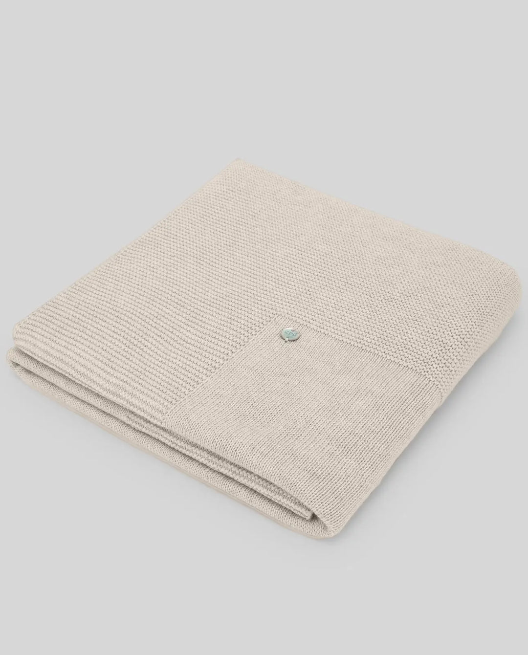 Blue Almonds Ltd Baby Knitted Blanket Essential in Sand Paz Rodriguez