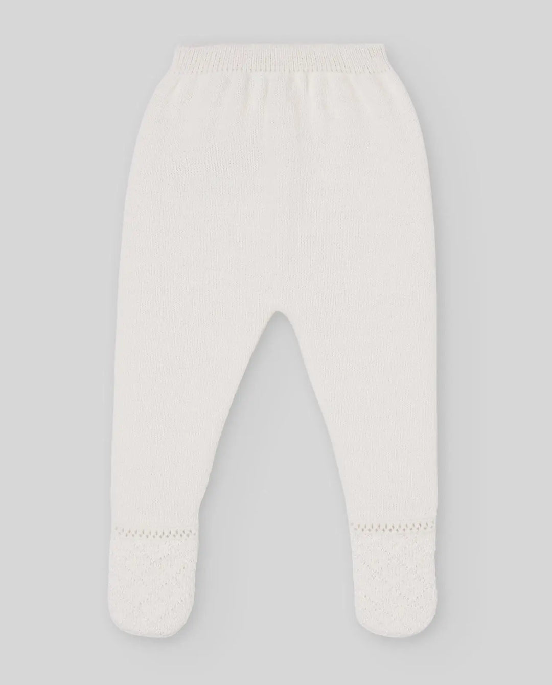 Baby Knitted Bonnet, Jumper & Leggings Set Paz in Cream