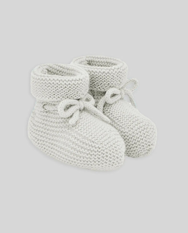 Blue Almonds Ltd Baby Knitted Booties Essential in Cream Paz Rodriguez