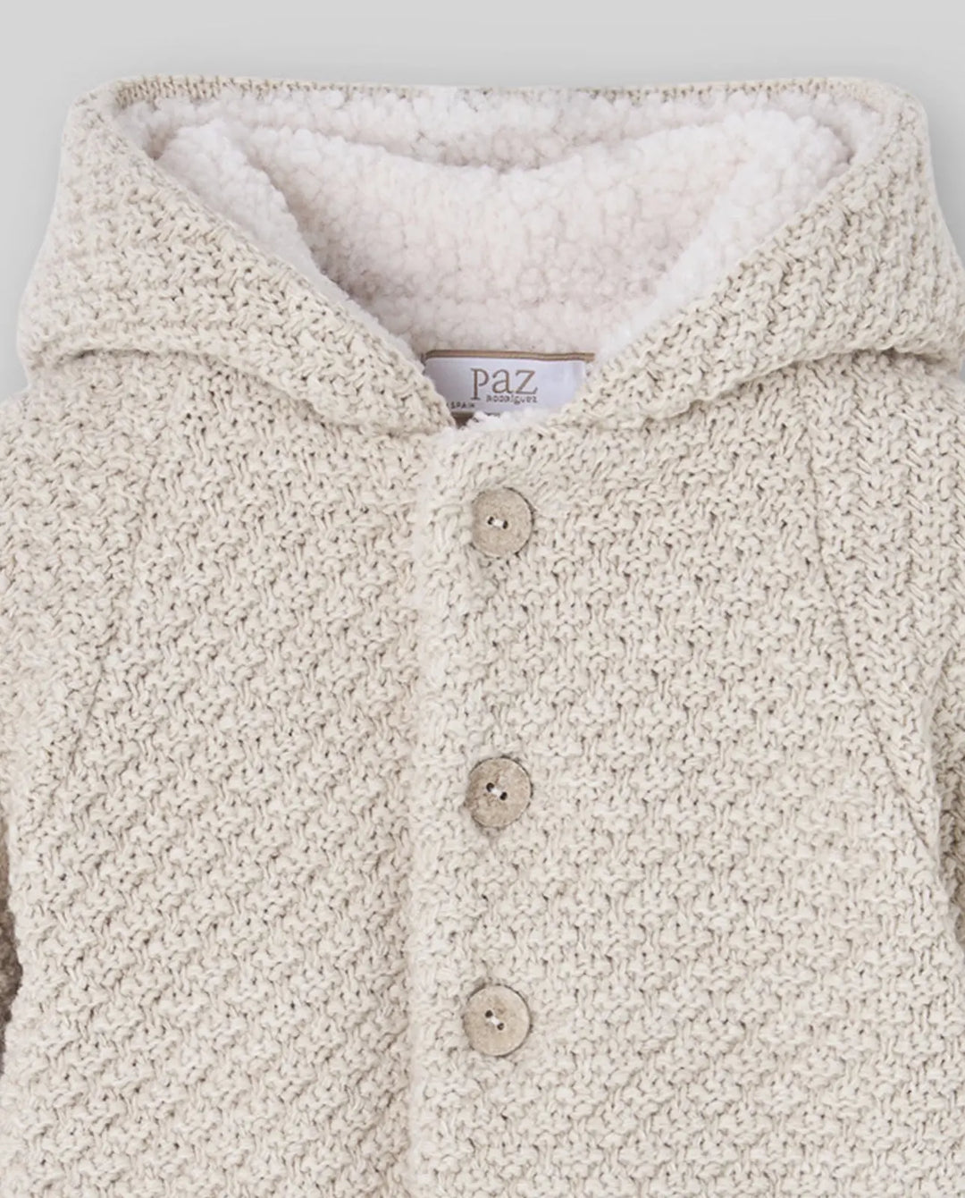 Baby Knitted Coat Ponte in Sand