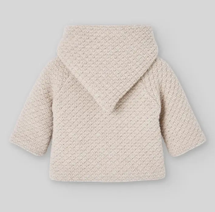 Blue Almonds Ltd Baby Knitted Coat in Sand Paz Rodriguez