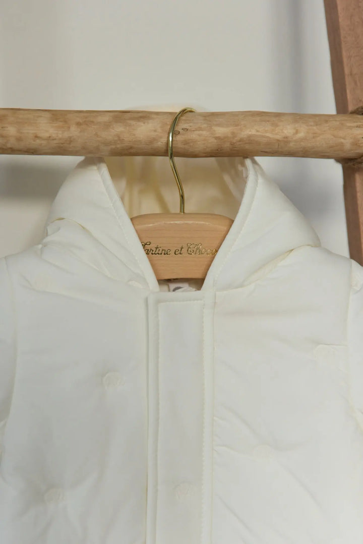 Blue Almonds Ltd Baby Milky White Pramsuit Tartine et Chocolat