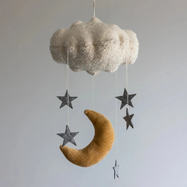 Blue Almonds Ltd Baby Mobile - Moon and Stars Sebra