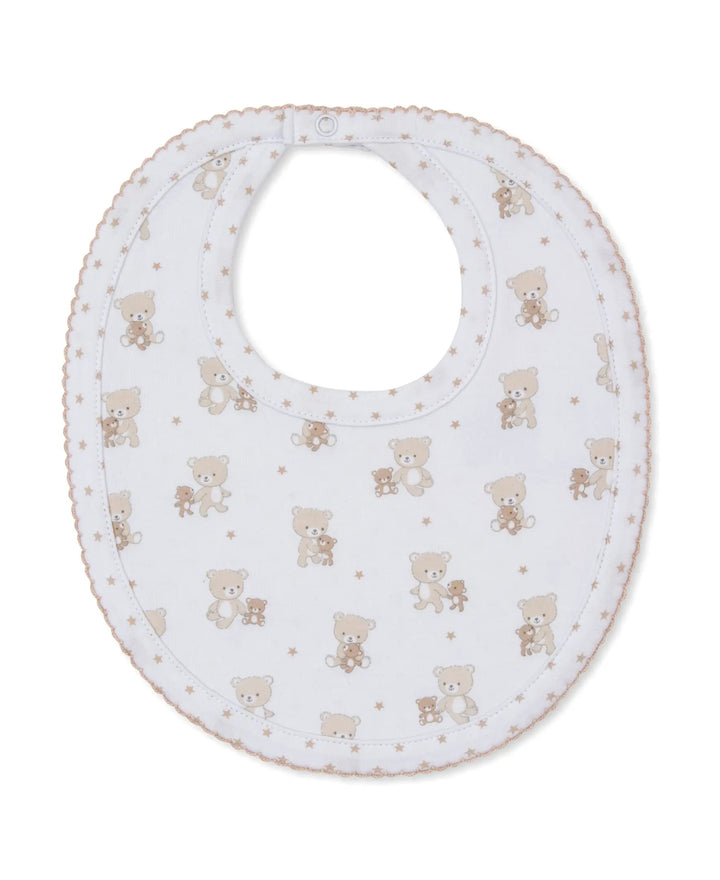 Blue Almonds Ltd Baby Reversible Bib - Teddy Bear Love Kissy Kissy