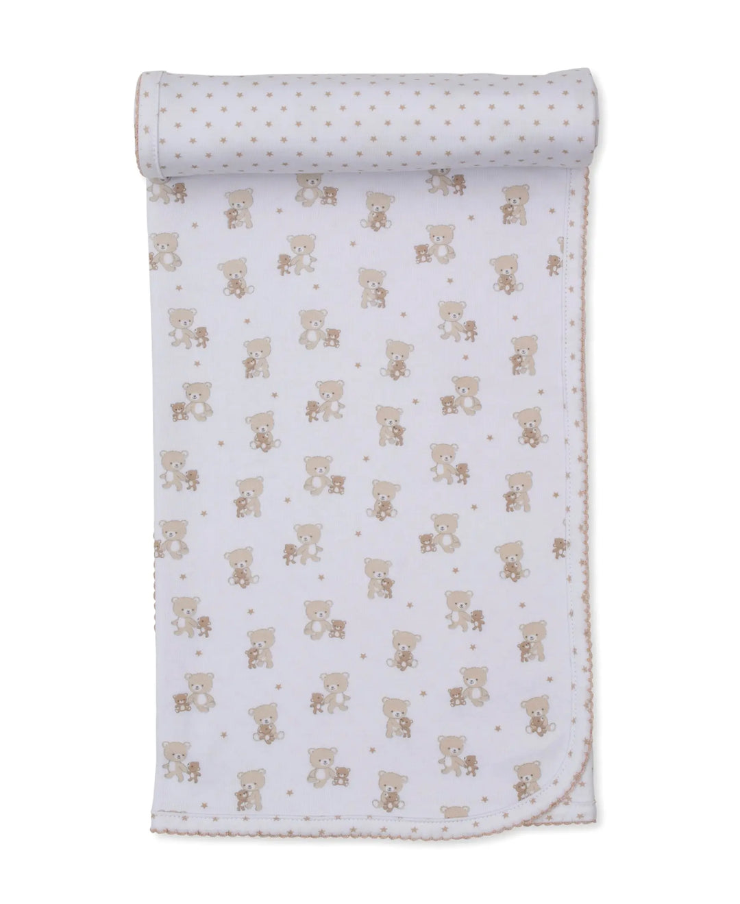 Blue Almonds Ltd Baby Reversible Blanket - Teddy Bear Love Kissy Kissy