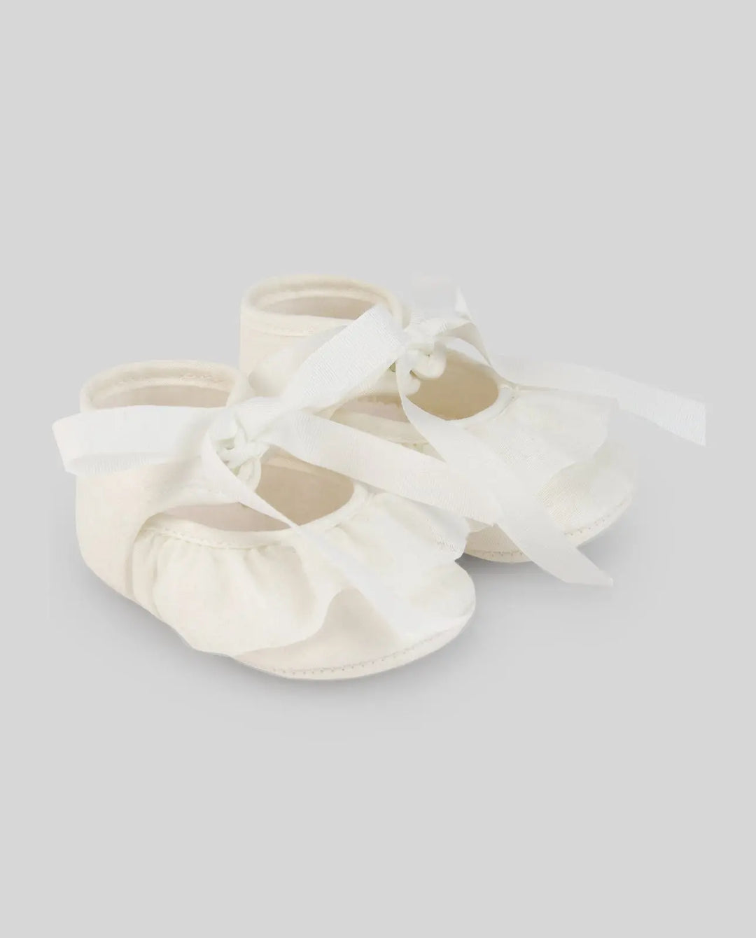 Blue Almonds Ltd Baby Woven Booties Essential in Cream Paz Rodriguez