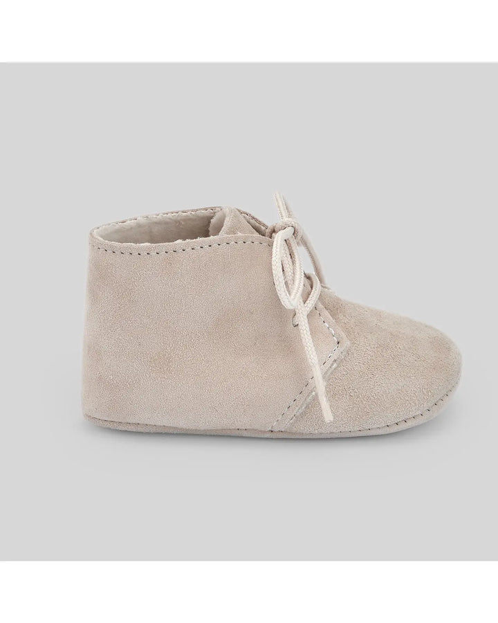 Blue Almonds Ltd Baby Woven Booties Essential in Sand Paz Rodriguez
