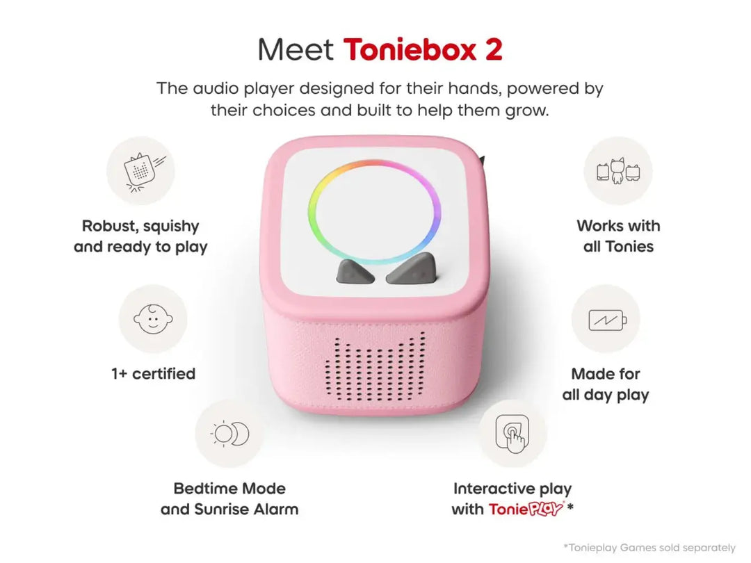 Blue Almonds Ltd Toniebox 2 - Cloud Pink Tonies