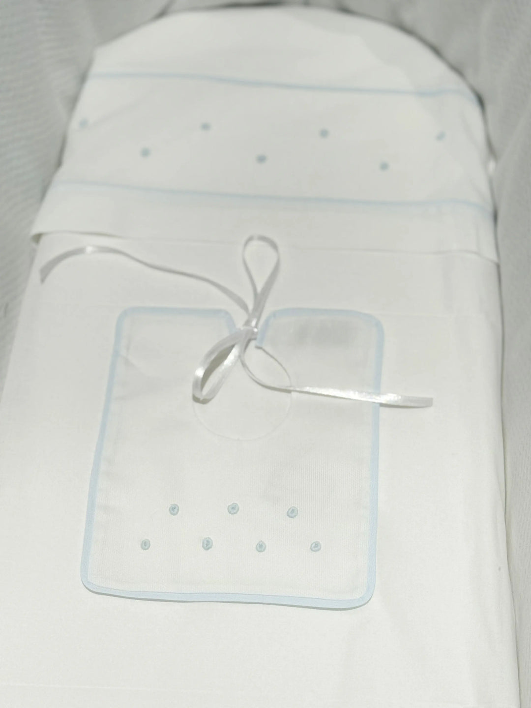 Blue Almonds Ltd Baby boys bib 'Angelo' Piccola Giuggiola