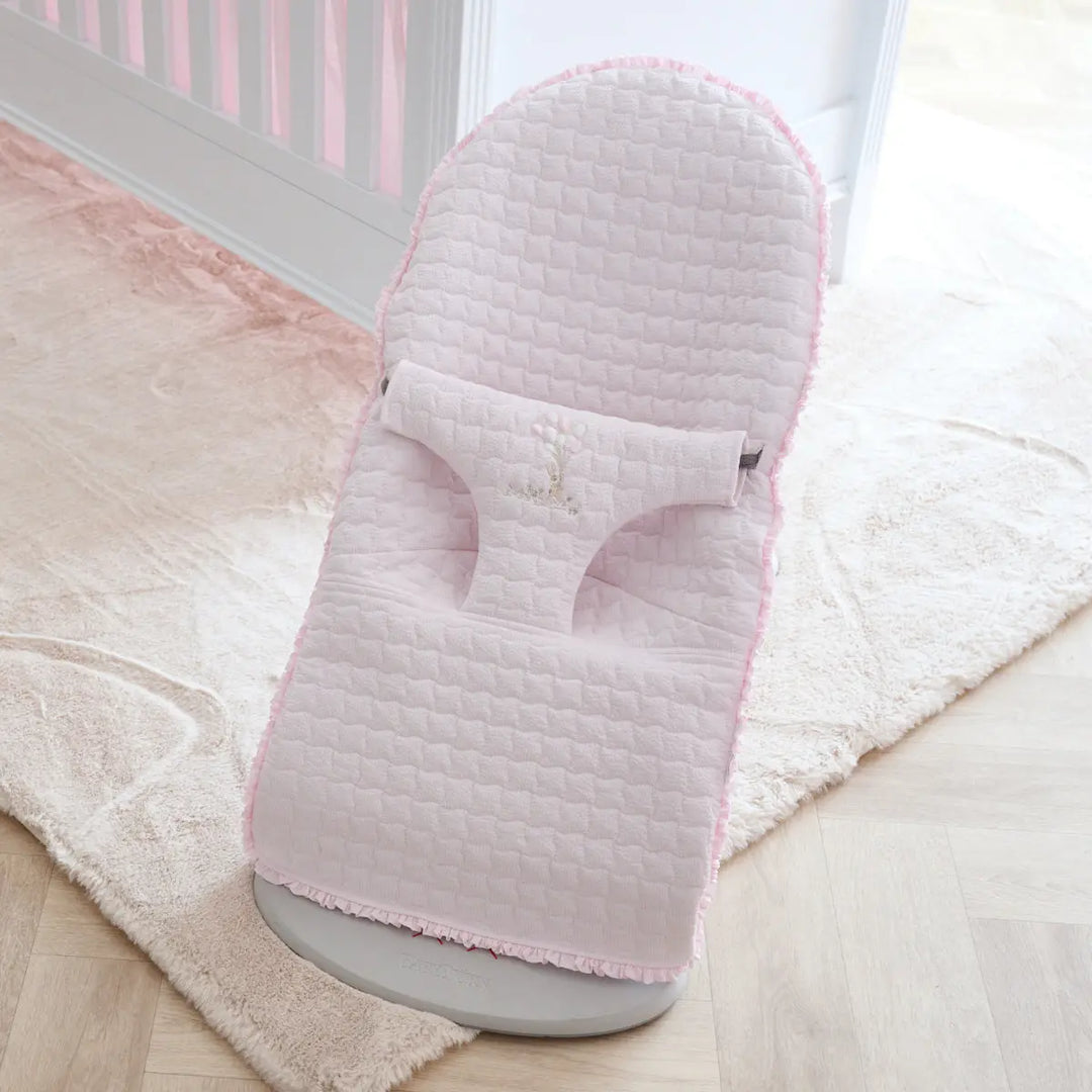 Blue Almonds Ltd Baby seat Cover BabyBjorn - Cotton White Theophile & Patachou