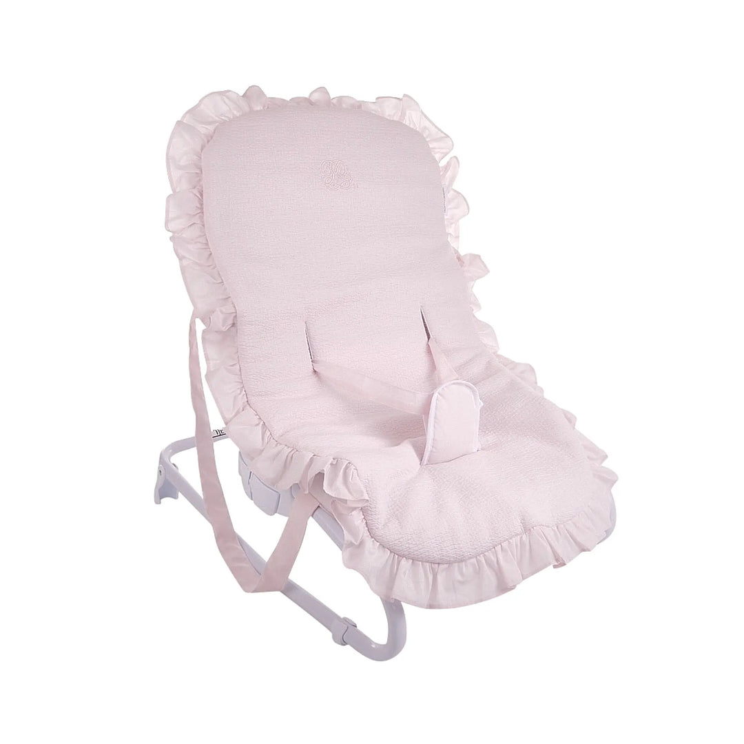 Blue Almonds Ltd Baby seat Cover + ruffle - Padded - Cotton Pink Theophile & Patachou