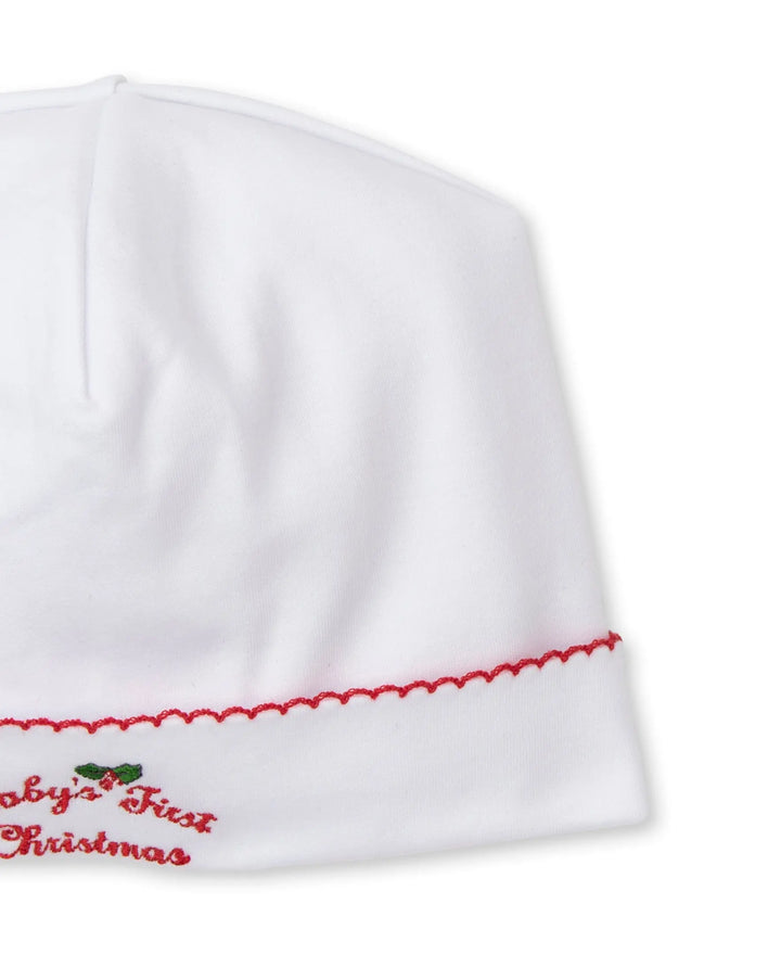 Blue Almonds Ltd Baby's First Christmas 25 - Hat - White/Red - NEUTRAL Kissy Kissy