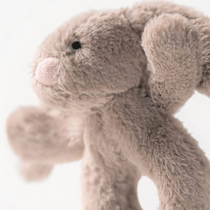 Blue Almonds Ltd Bashful Beige Bunny Ring Rattle Jellycat