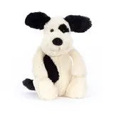 Blue Almonds Ltd Bashful Rufferty Black & Cream Puppy Blue Almonds
