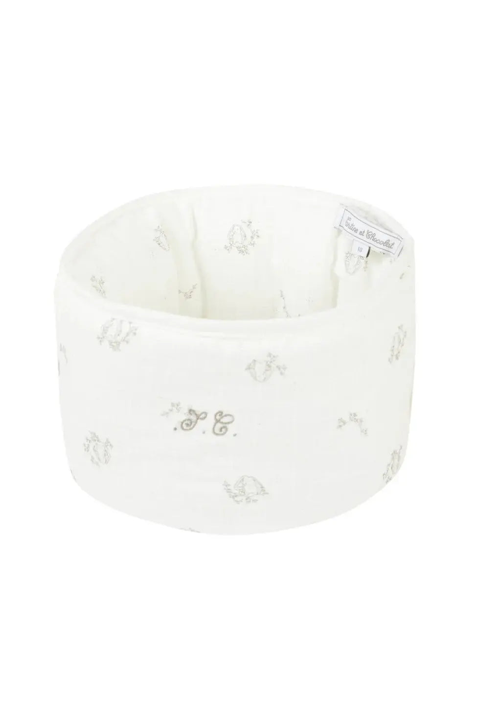 Blue Almonds Ltd Nursery round basket "Petit Augustin" Tartine et Chocolat