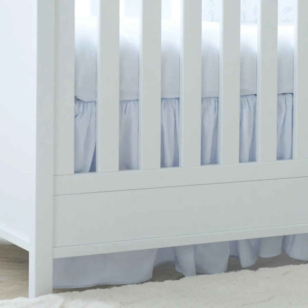 Blue Almonds Ltd Bed skirt 60x120cm - Lines - Blue Garden Party Theophile & Patachou