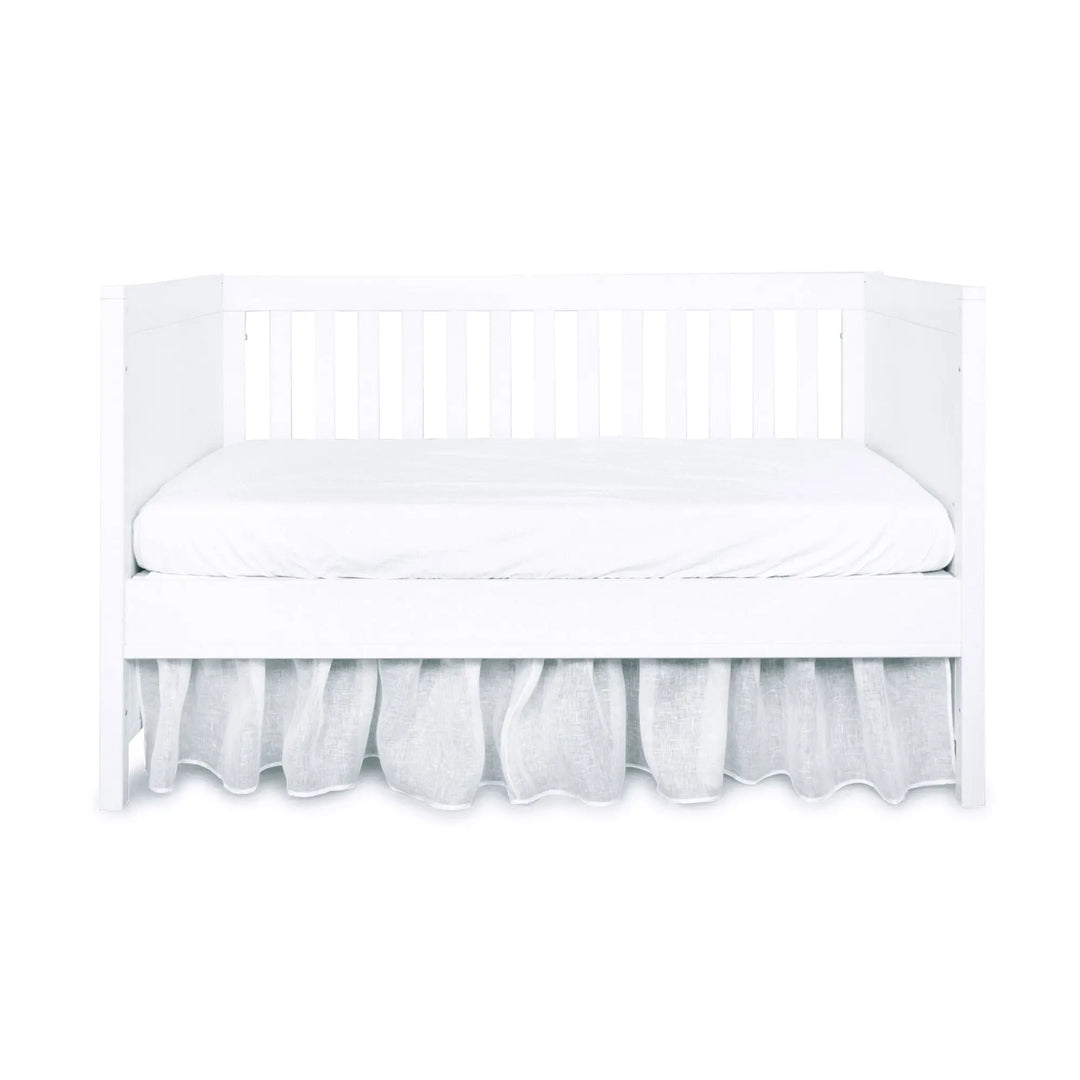 Blue Almonds Ltd Bed skirt 70x140cm - Linen - Cotton White Theophile & Patachou