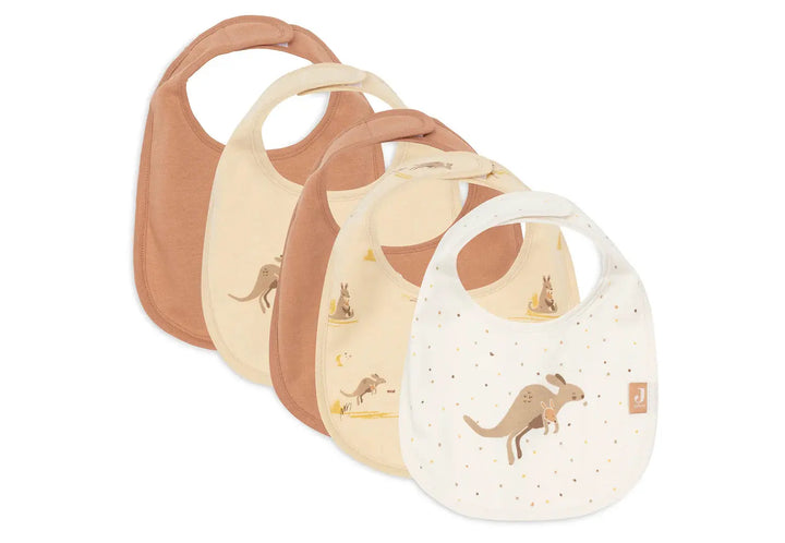 Blue Almonds Ltd Bib - Kangaroo - 5 Pack Jollein
