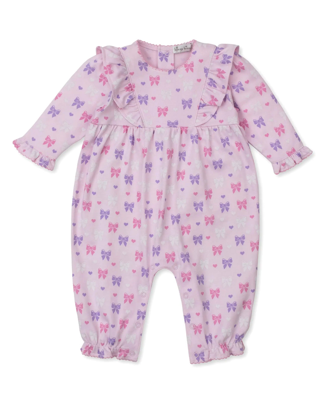 Blue Almonds Ltd Billowy Bows - Playsuit PRT - Multi Pink - GIRLS Kissy Kissy