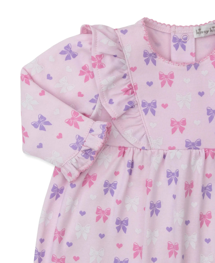 Blue Almonds Ltd Billowy Bows - Playsuit PRT - Multi Pink - GIRLS Kissy Kissy