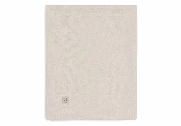Blue Almonds Ltd Blanket Cradle 75x100cm Cosy Knit Ivory Jollein