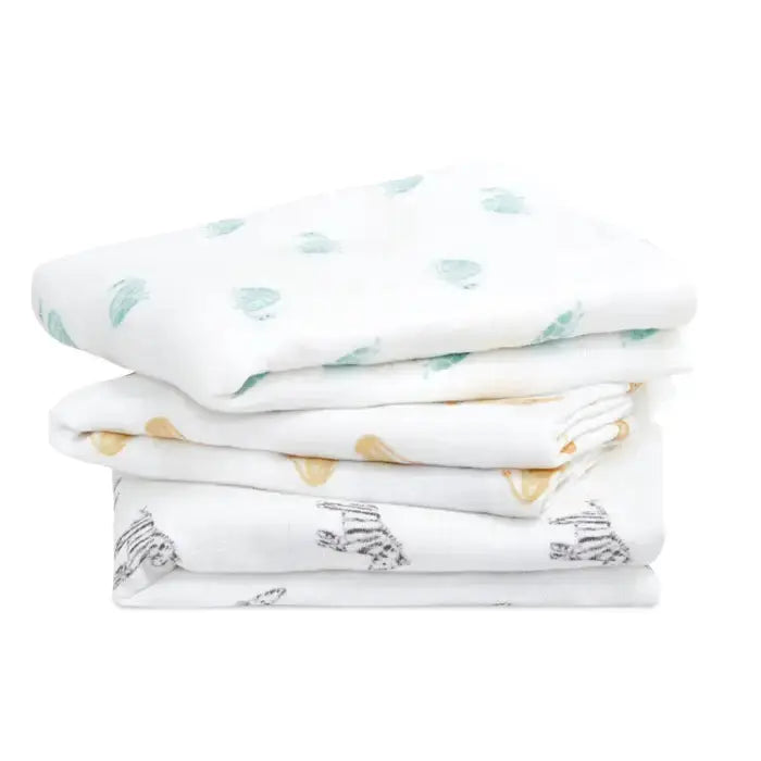 Blue Almonds Ltd Cotton muslin 3-pack "Animal Kingdom" aden + anais