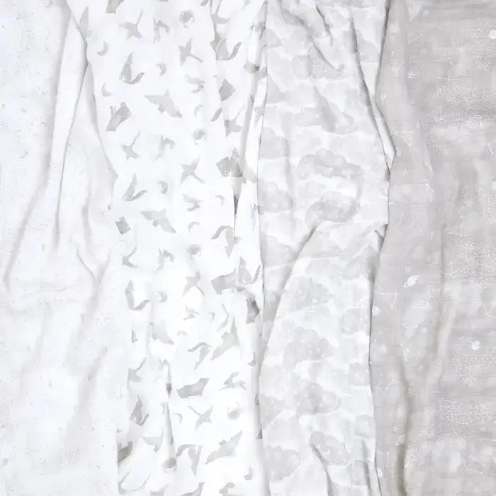 Blue Almonds Ltd Cotton muslin 4-pack "Map the Stars" aden + anais
