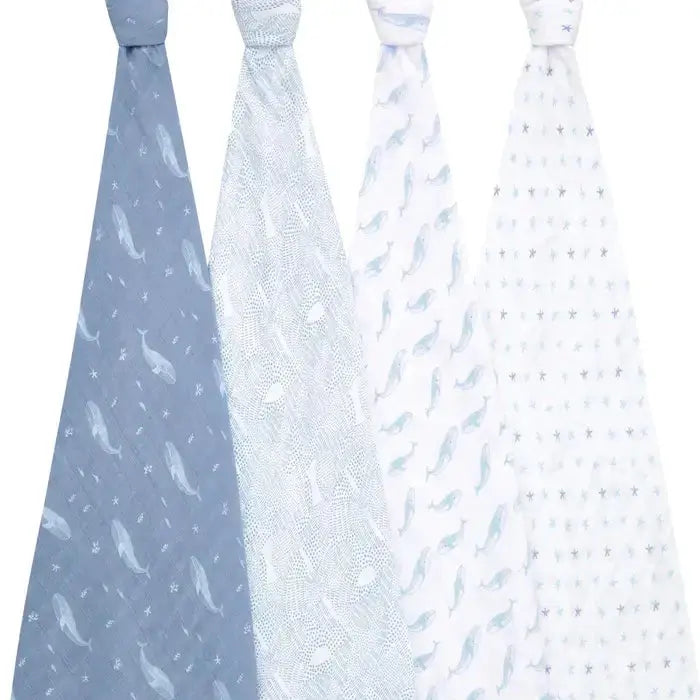 Blue Almonds Ltd Cotton muslin 4-pack "Oceanic" aden + anais