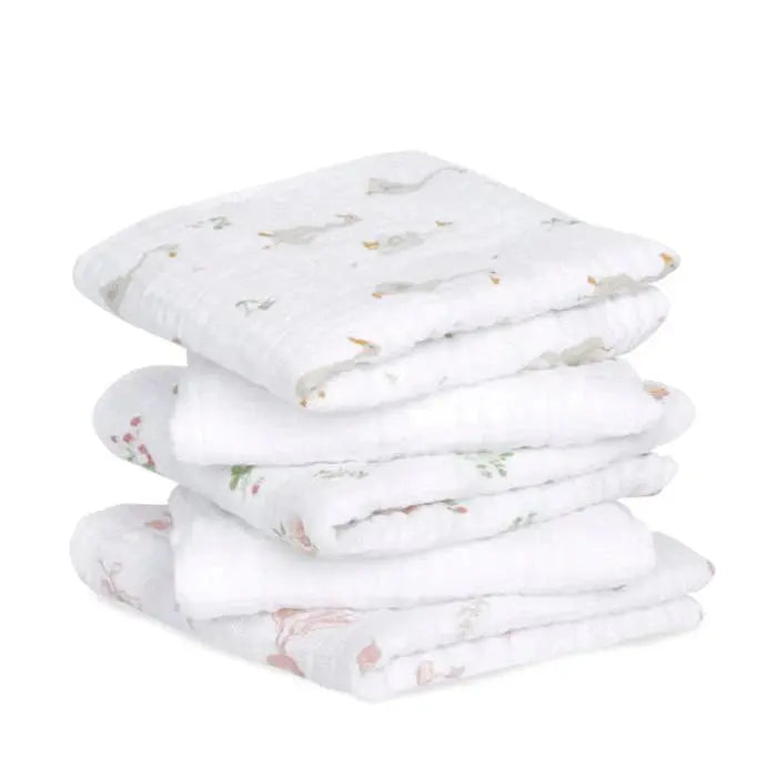 Blue Almonds Ltd Cotton muslin 5-pack "Country Floral" aden + anais